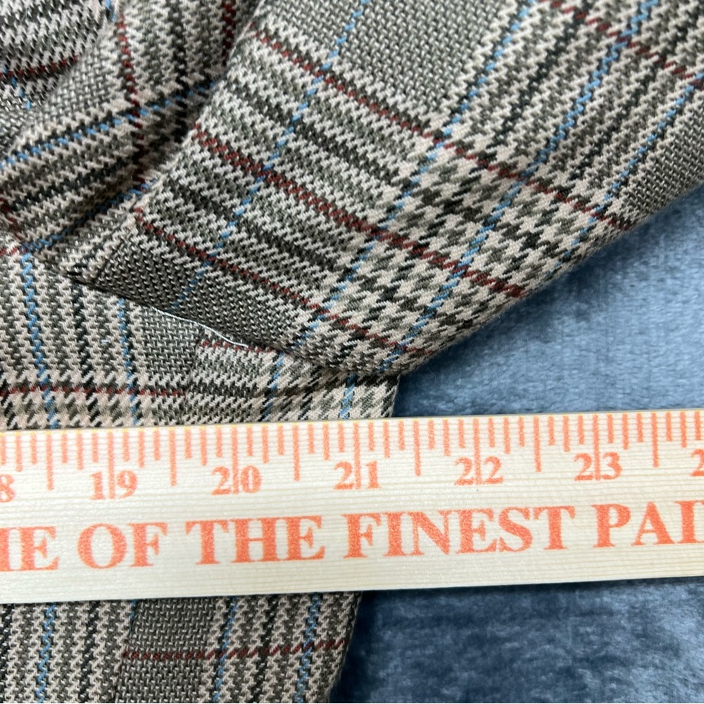 Loriano 40R Disegno Collezione Super 100s Men's Wool Blazer Sport Coat Glenplaid - Picture 4 of 15